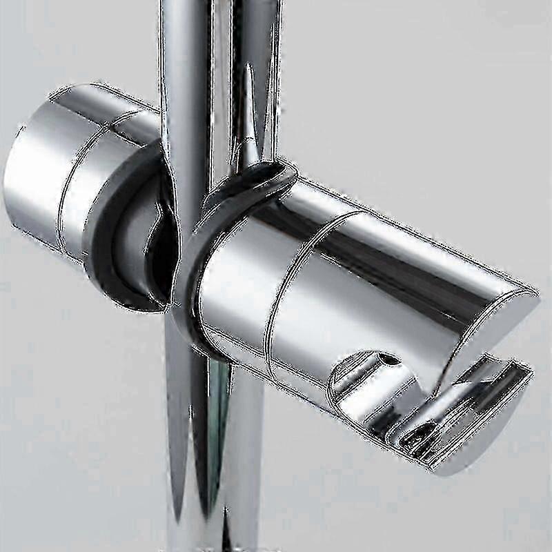Replaceable Handheld Shower Holder Chrome Abs Shower Head Holder 18-25mm Diameter Adjustable