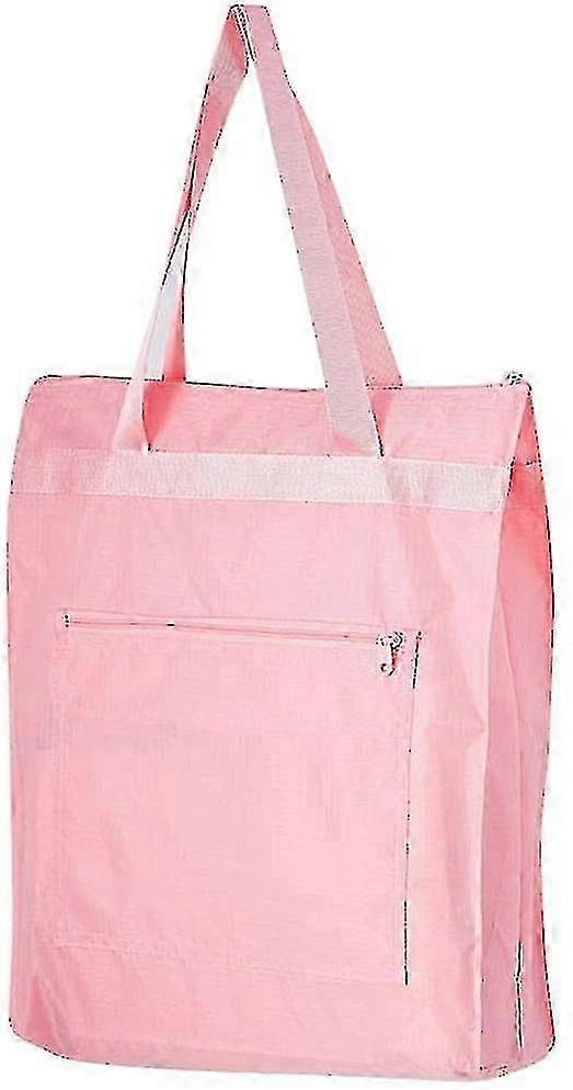 Waterproof Foldable Large Shopping Bagpink