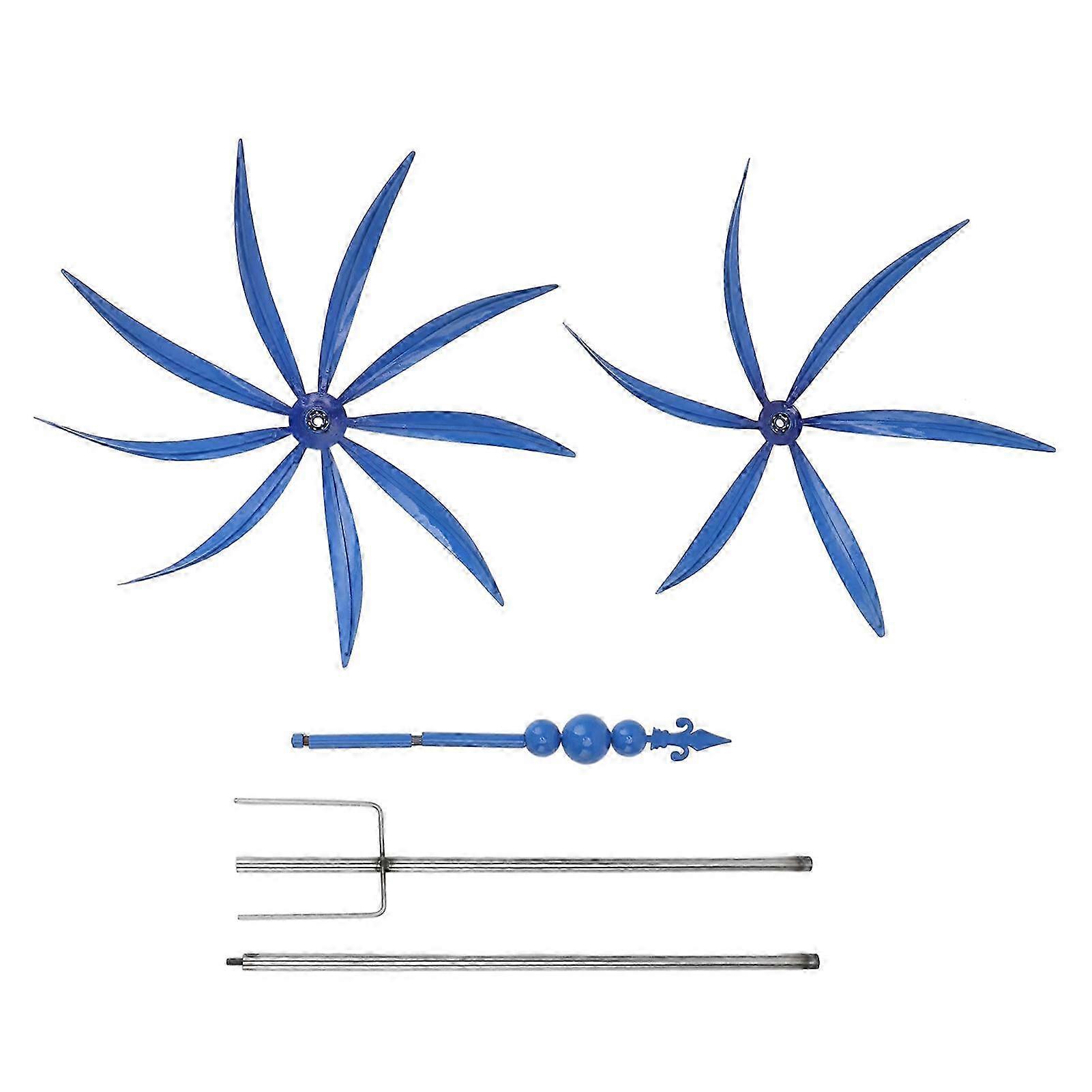 Weatherproof Blue Wind Spinner Iron