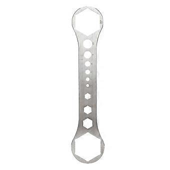 Clé de fourche avant de vélo en acier inoxydable Outil de retrait de couvercle de fourche pneumatique pour vélo de montagne 2728mm / 1.061.1inYMQX)