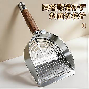 Stainless Steel Cat Litter Scoop with Fine Mesh, a Handy Pet Waste Cleaning Tool