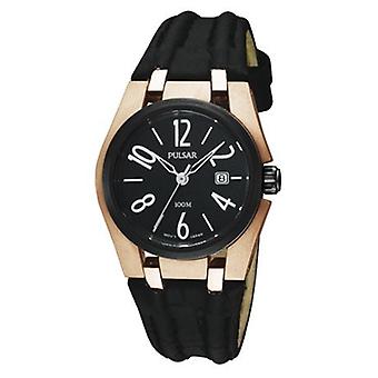 Pulsar Barcelona Watch for Women Analog Quartz with Cowhide Bracelet PXT670X