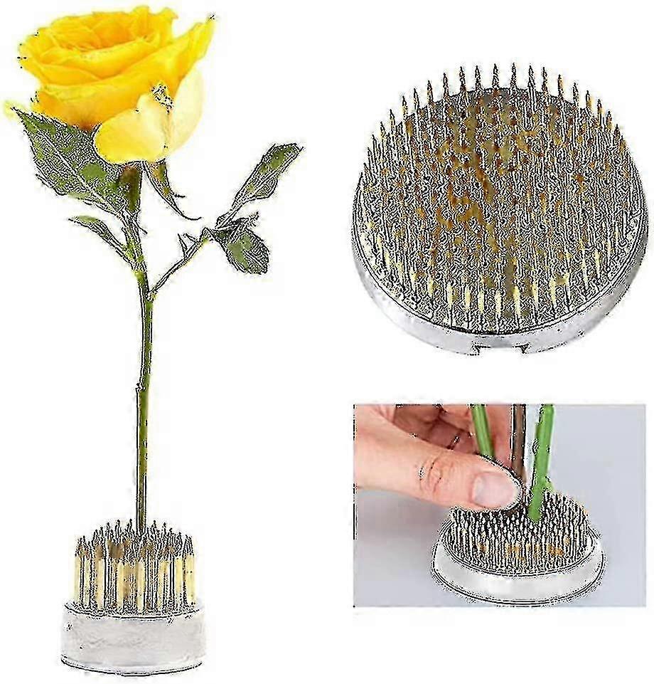 Compact Brass Kenzan for Home Arranging