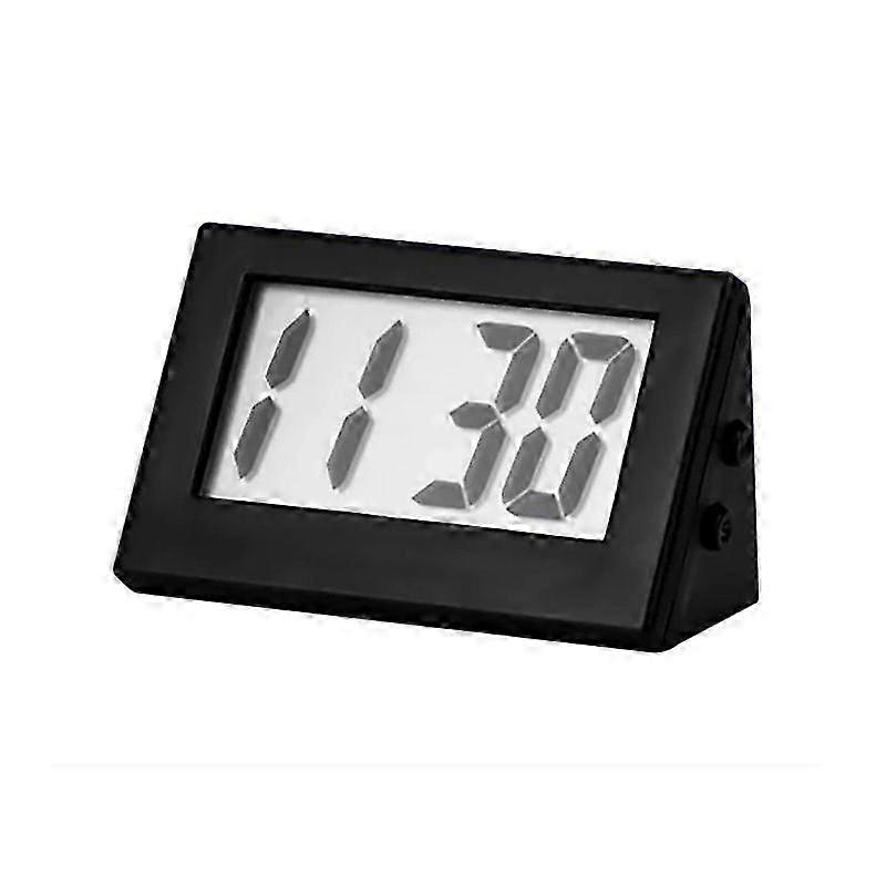Digital LCD Tabletop Clock - Compact, Easy Read, Multi-Color, for Home & Office