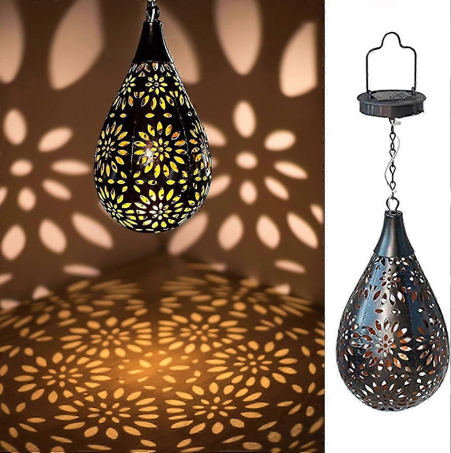 Moroccan Solar Lantern Stainless Steel