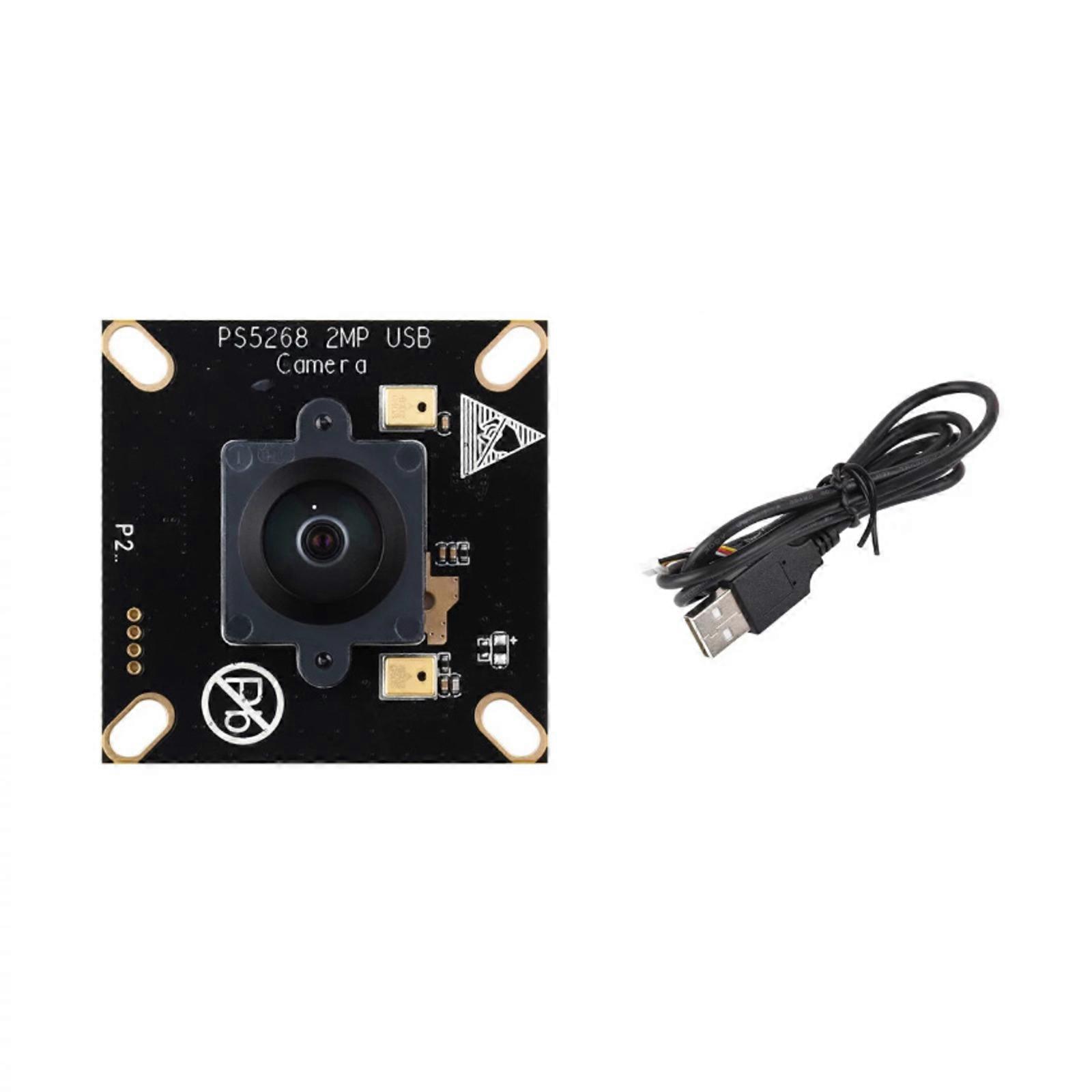 Double Microphones PS5268 2MP USB Camera Module with Synchronized Music -Video Capturing, Replaceable Lens Mount and USB2.0 Interfaces for