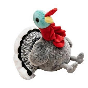 Funny Plush Turkey Doll Stress Toy for Toddlers and Babies Soft Christmas Gift Decor