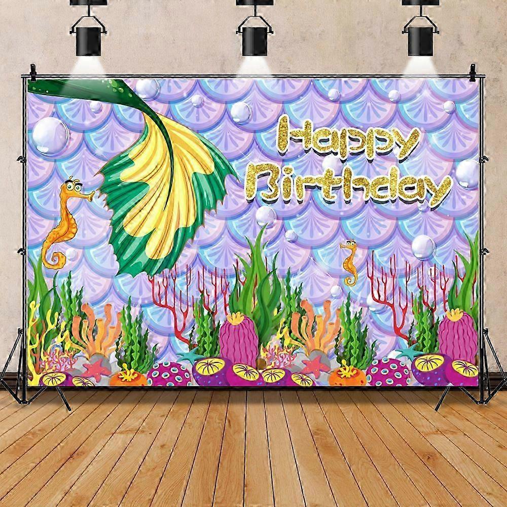 Mermaid Scale Glitter Vinyl Backdrop