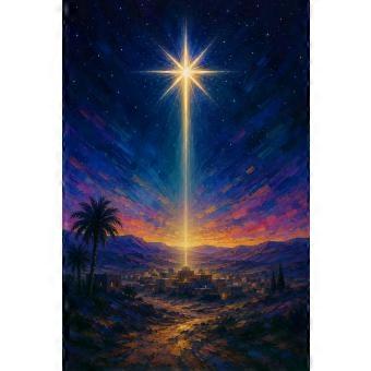 The Star of Bethlehem Christmas Night Sky jigsaw puzzle SIO1650