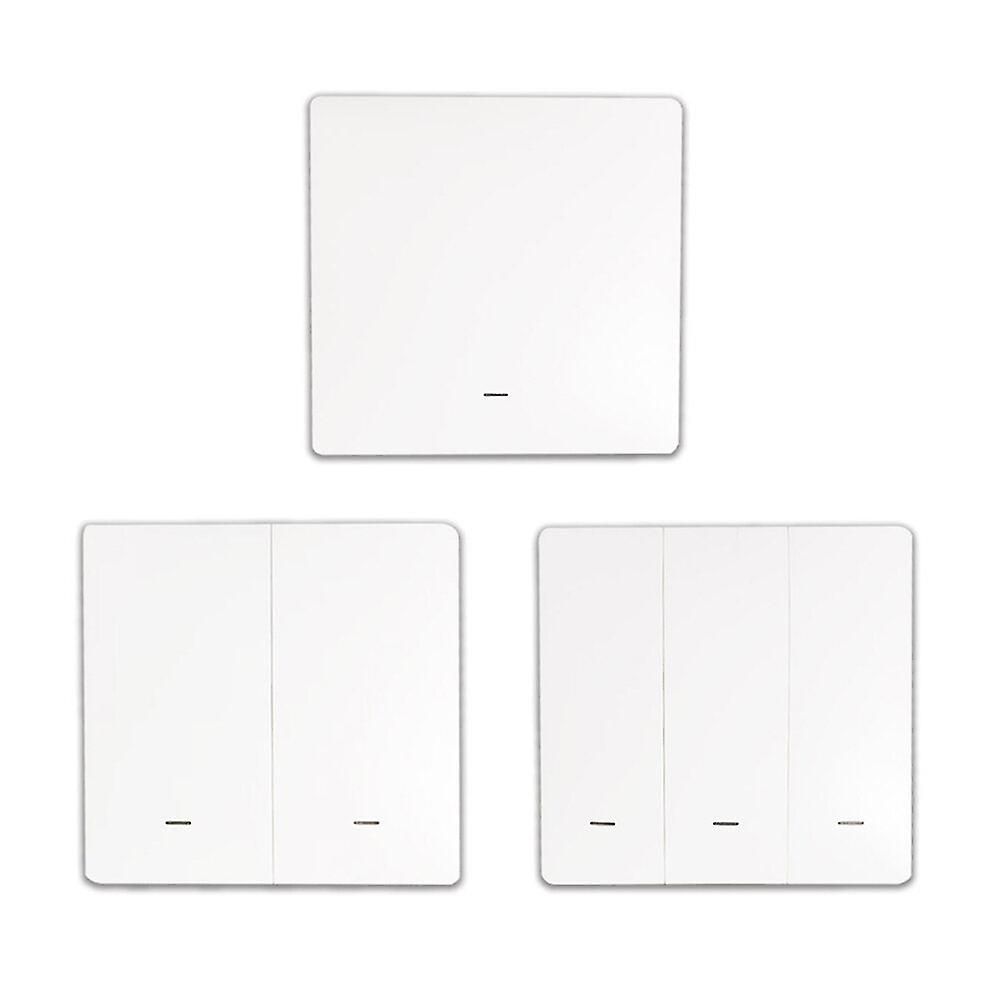 Wifi Smart Mechanical Switch Touch Panel Wall Light Switch App Remote Control Switch Single Live Wire No Neutral Line Switch Support 433mhz