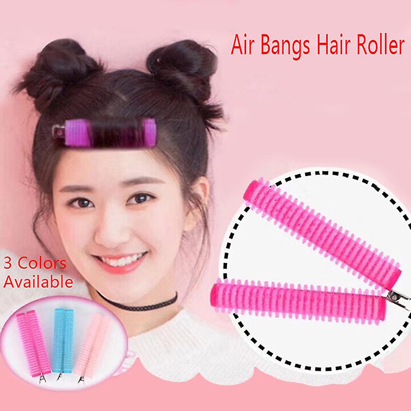 Air Bangs Hair Rollers Salon Styling Waves Curl Diy Curler Fluffy Clamps Rollers