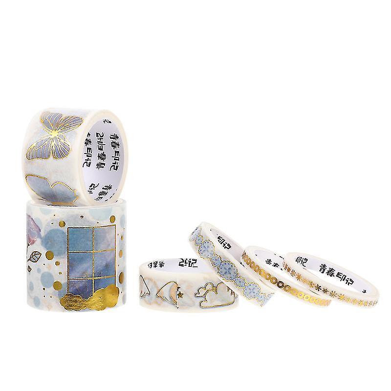 4X3.8X3.8CM Assorted Color Decorative Stickers 1 Box Of Decorative Gift Wrapping Tape Self adhesive