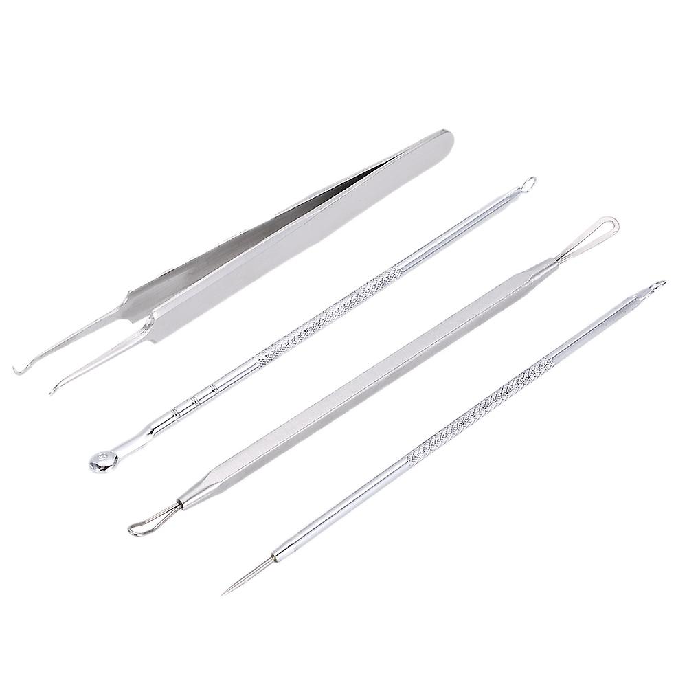 4pcs Stainless Steel Blackhead Extractor Tool