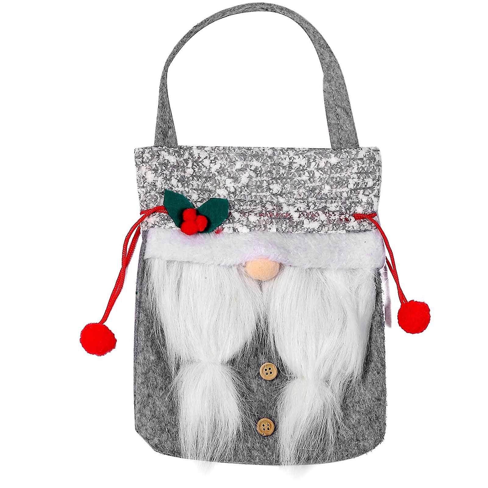 Christmas Gnome Drawstring Candy Bag Lightweight Durable Candy Bag Ideal Gift