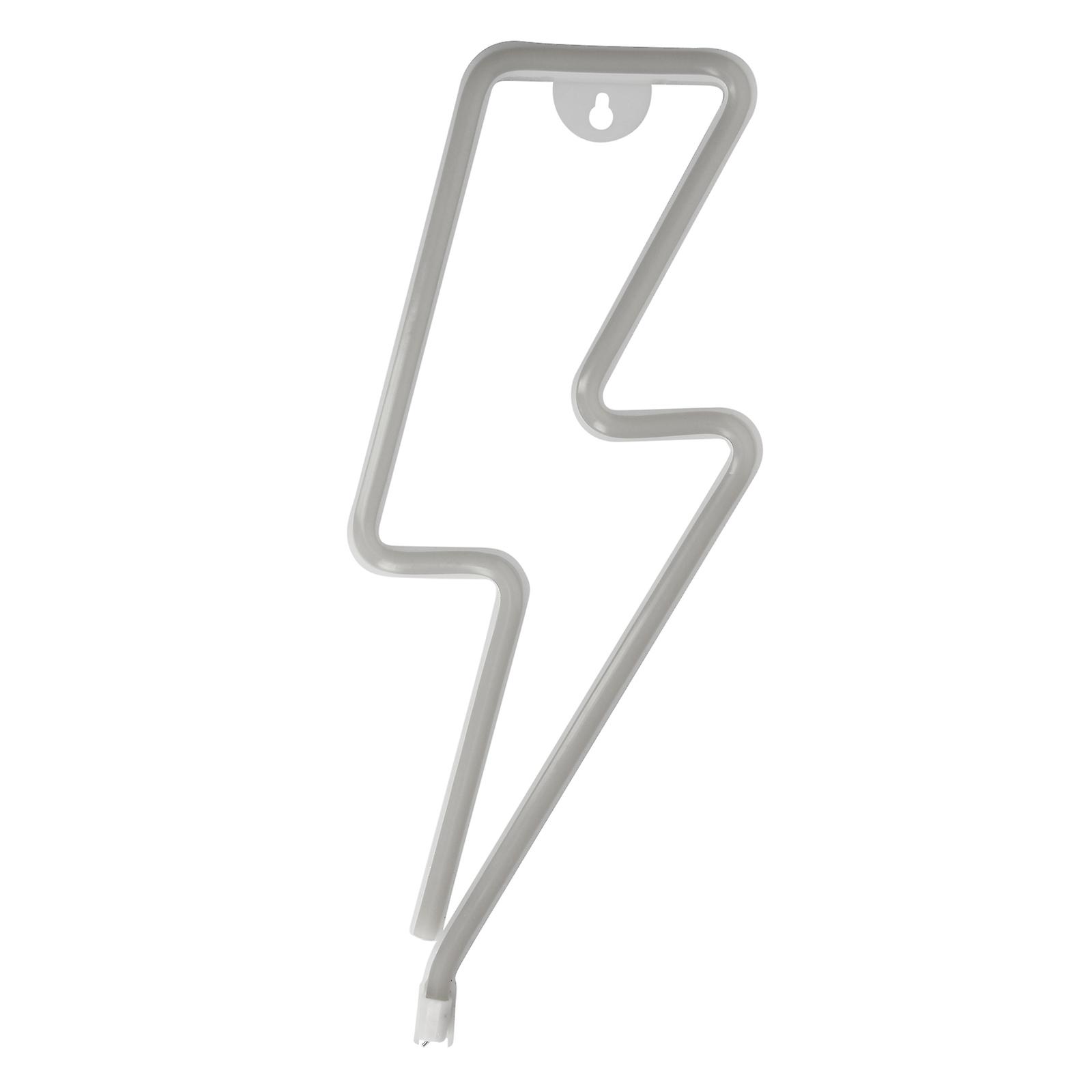 LED-Neonlicht, Blitzdesign, Licht mit USB-Anschluss – Rot