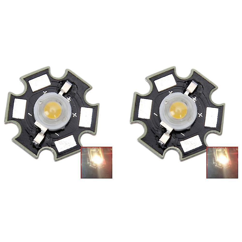 2x 3w High Power Star Led Light Lamp Bulb (white)