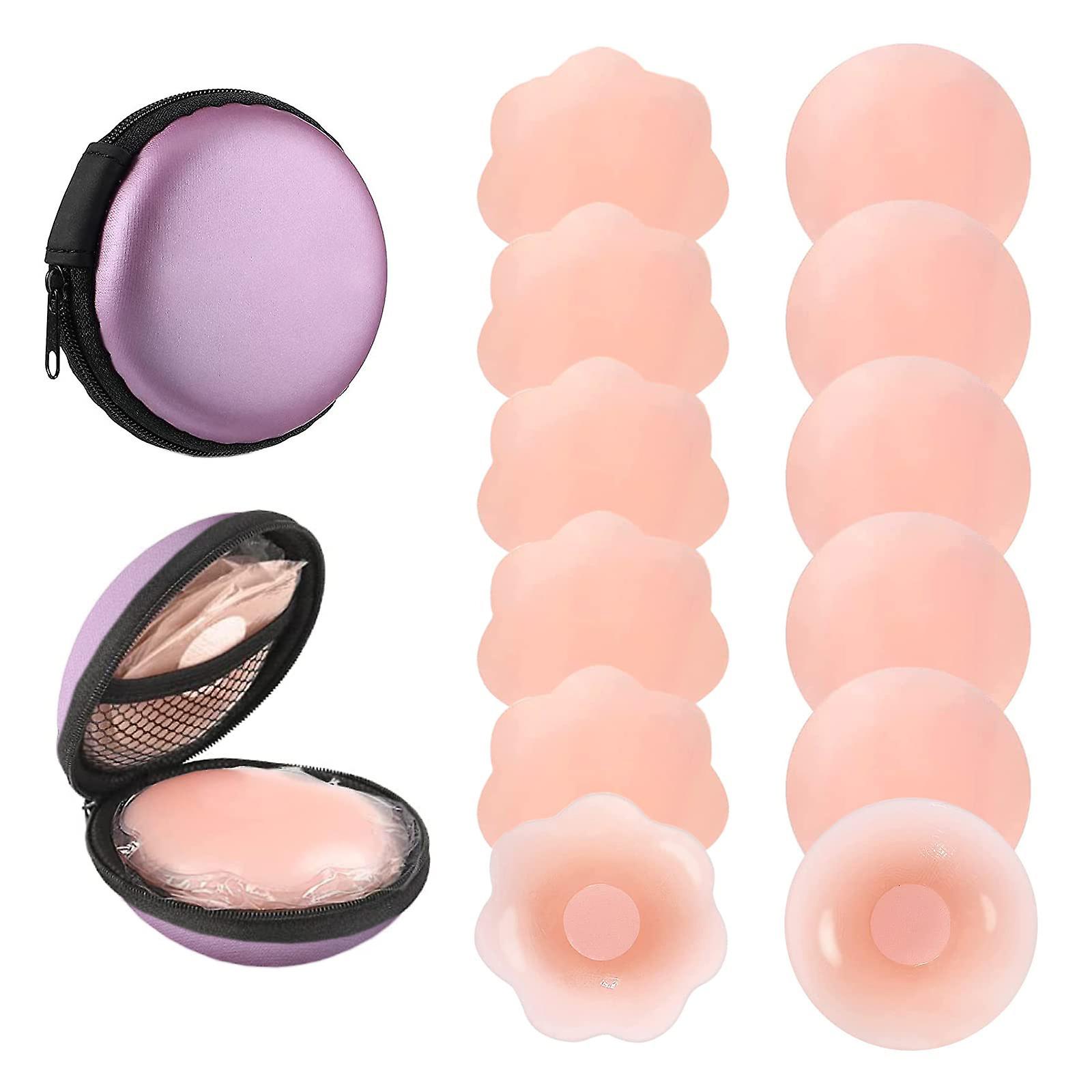 Women's Milk Patch Disposable Chest Patch Thin Silicone Milk Patch Waterproof Invisible Reusable-Round