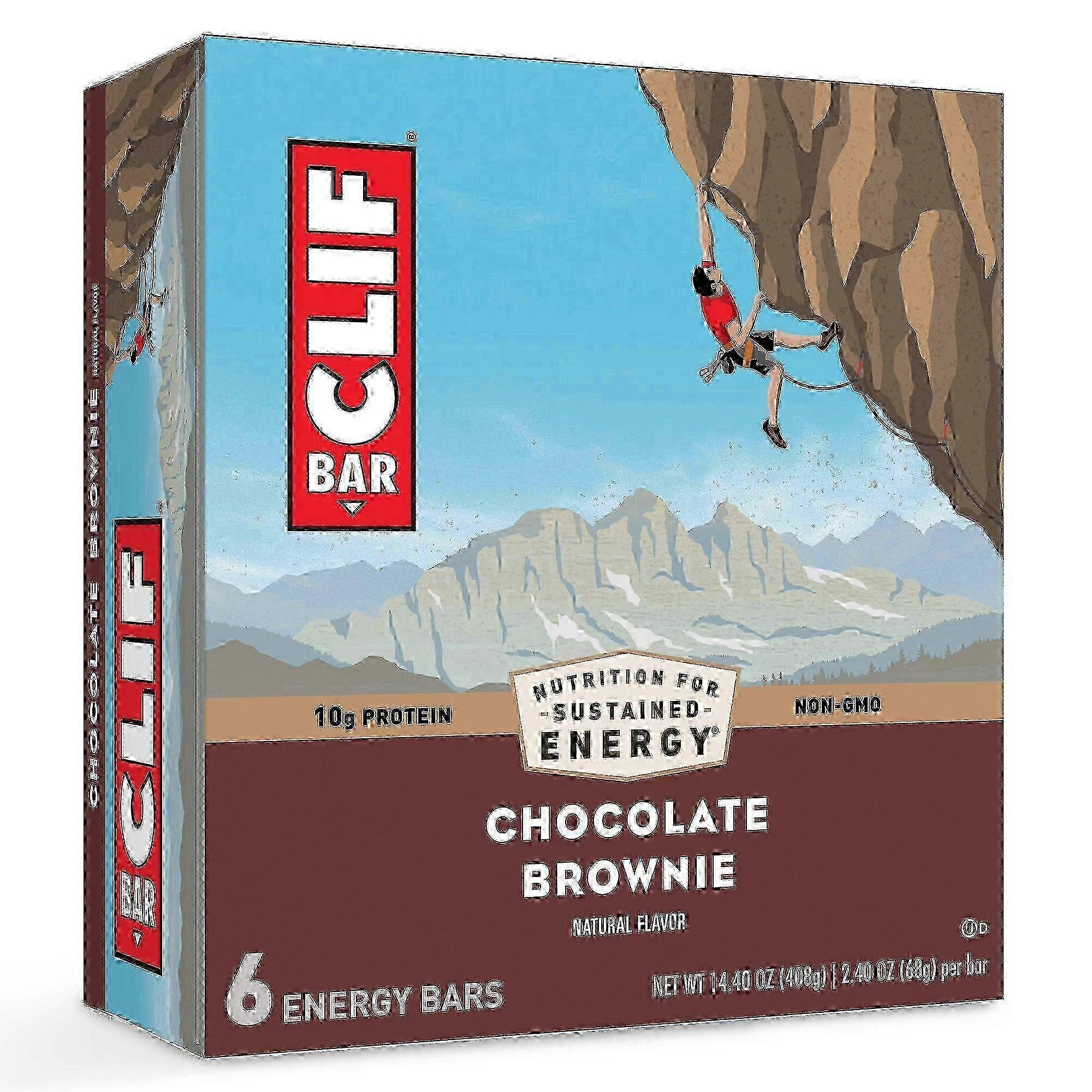 Clif Bar 巧克力布朗尼能量棒,6 个