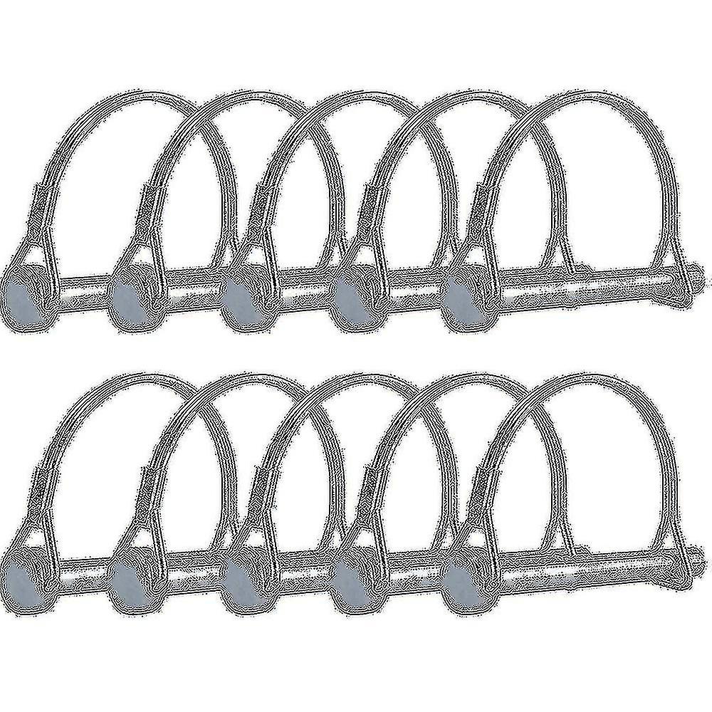 10pcs سلك قفل دبوس، 5/16 بوصة رمح قفل دبوس عقبة دبوس مع جولة قوس سلك التجنيب لمزرعة T
