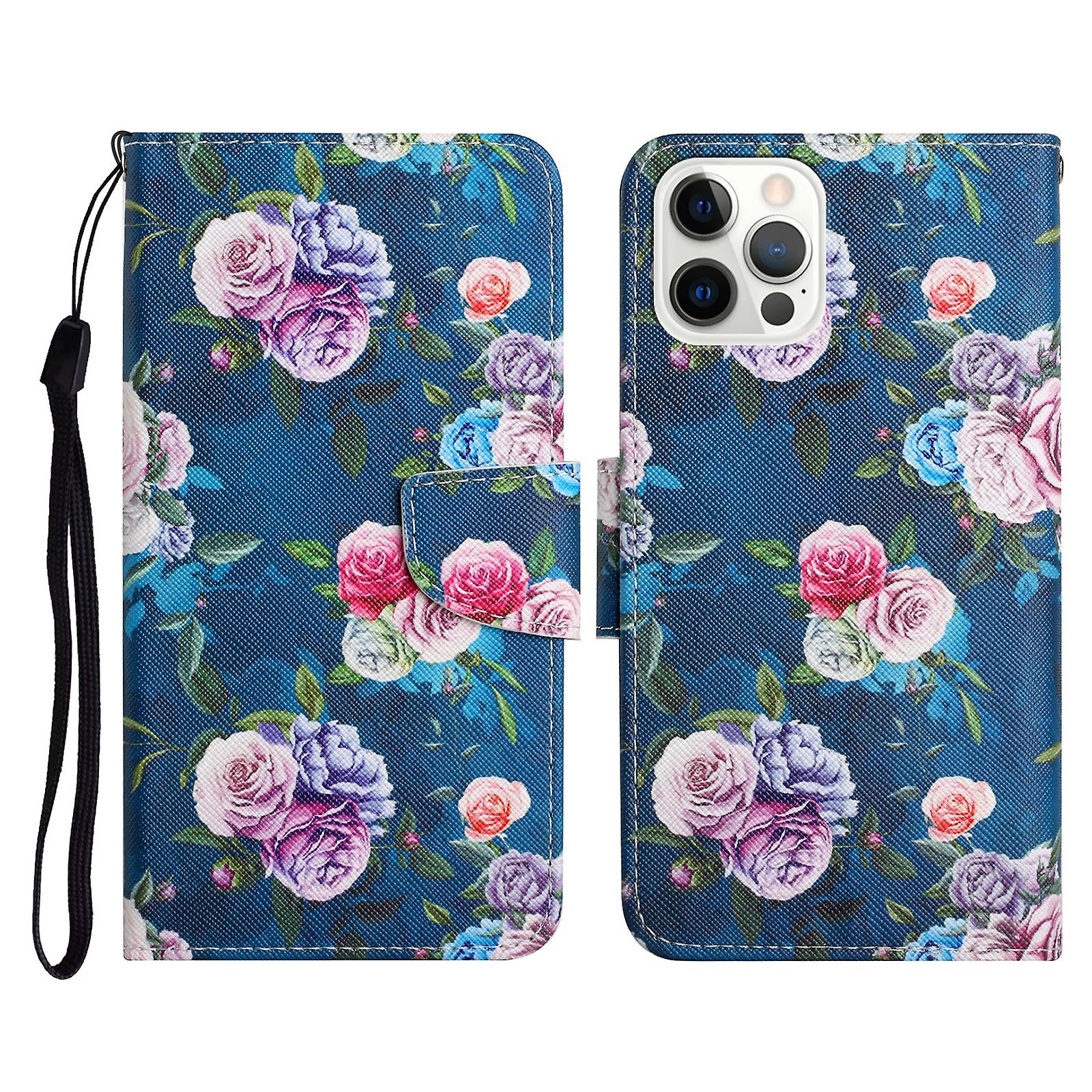 Painted Pattern Leather Case For iPhone 12 Pro Max