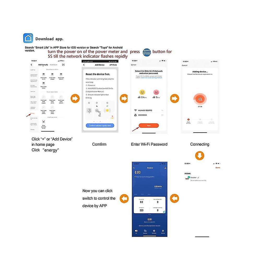 2p 63a Tuya Wifi Smart Circuit Earth Leakage Over Under Voltage Protector Relay Device Switch Break