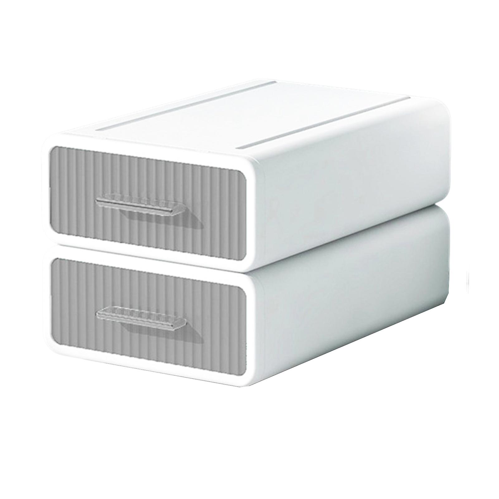 Stackable Office Storage Box Waterproof Durable Makeup Bin