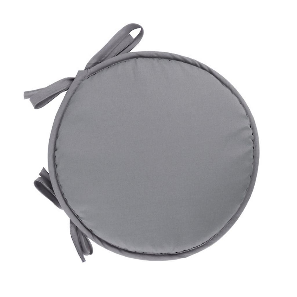 Solid Color Round Garden Chair Pads Removable Tie-on for Seat Cushion for Outdoo