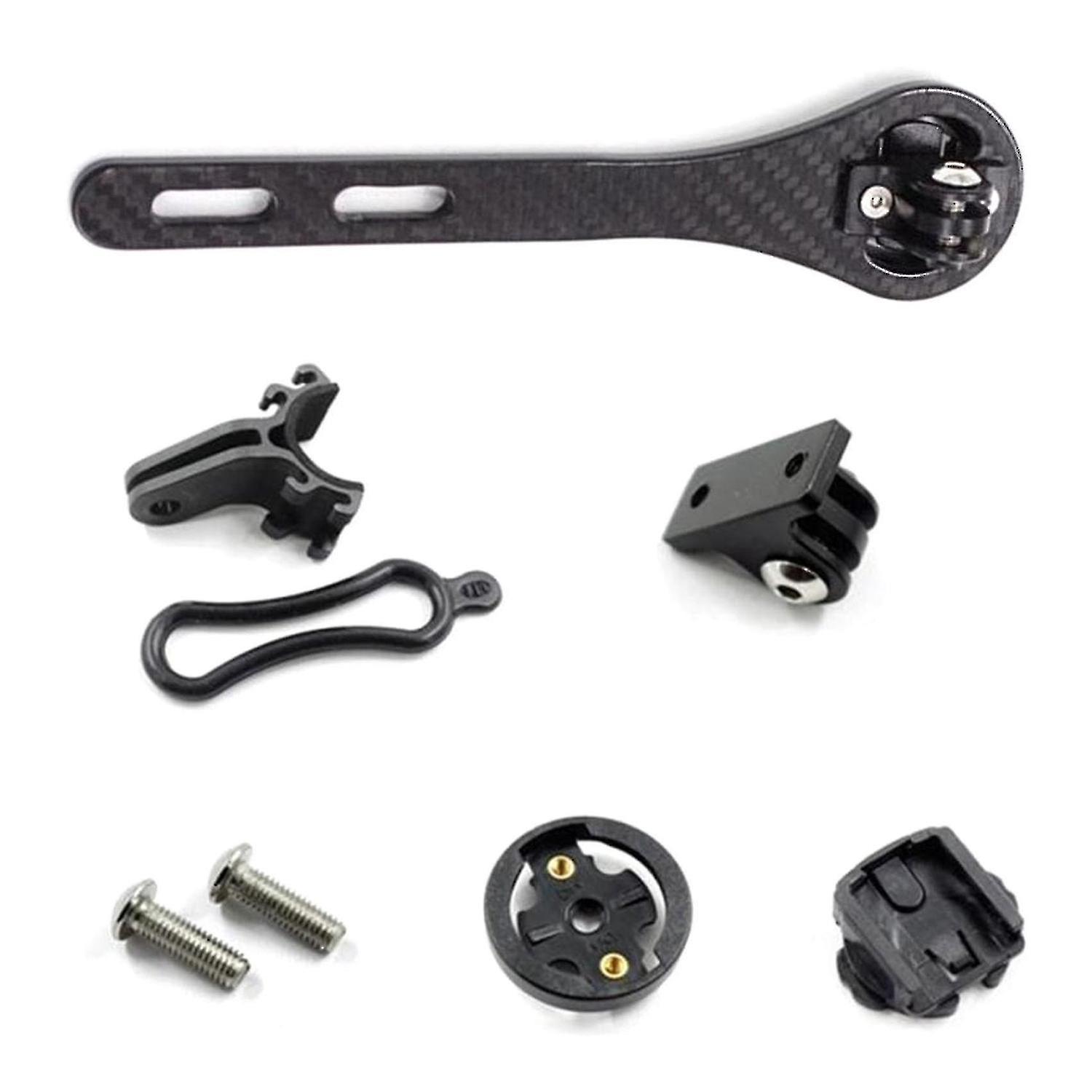 For Virb Or Gopro Carbon Fiber Integrated Handlebar Computer Stand -a