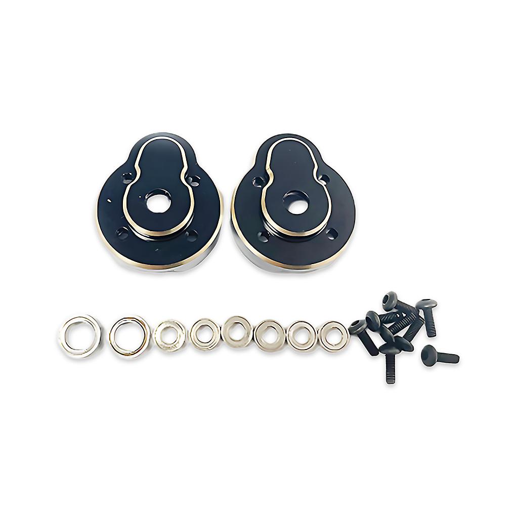 2piece Brass Front Caster Blocks For Hobby Plus 1/18 CR18P Rock Van Upgrade Ride Premium Brass