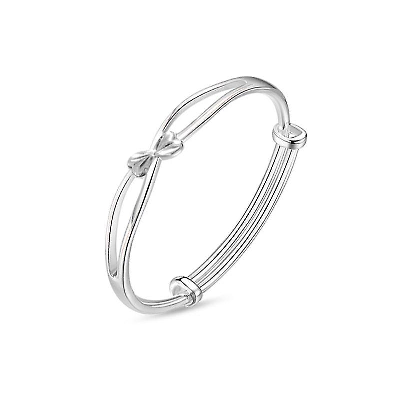 Women's Fashion Simple Mobius Silver Bracelet