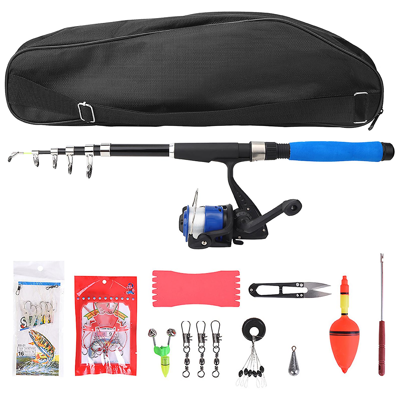 Fishing Tackle,28038‑T210BL 2.1m Portable Fishing Portable Fishing Rod Fiberglass Fishing Rod Cutting-Edge Features