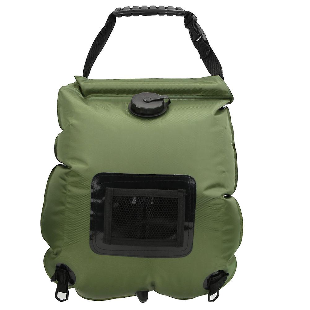 Compact 20L Solar-Powered Shower Bag for Outdoor Adventures