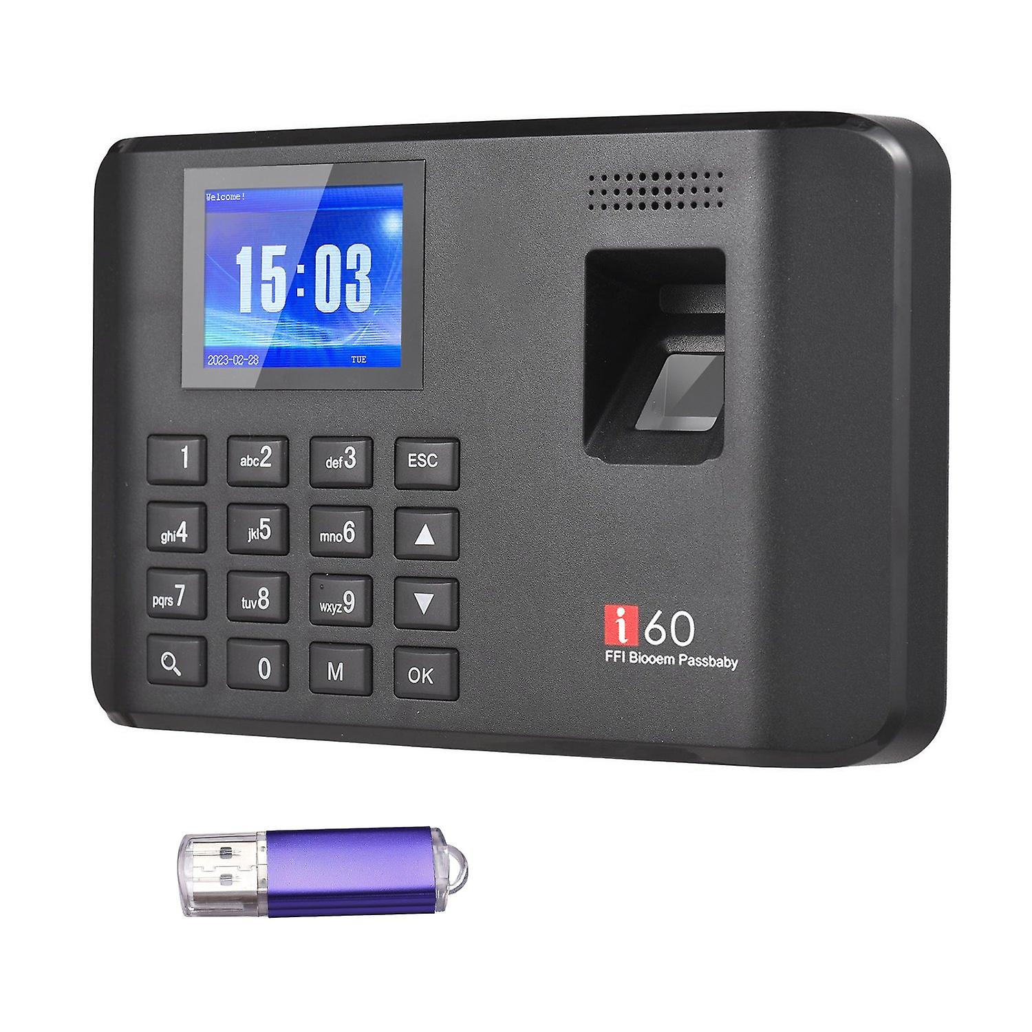 Intelligent Biometric Fingerprint Password Attendance Machine Time Clock Employee Checking-in Record