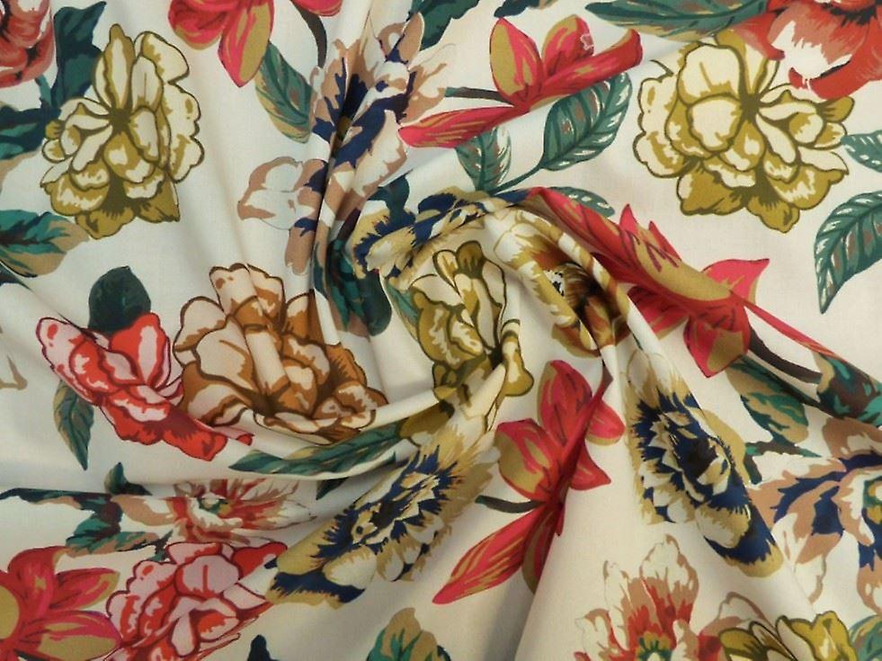Lady McElroy Marlie Cotton Lawn Fabric White - per metre