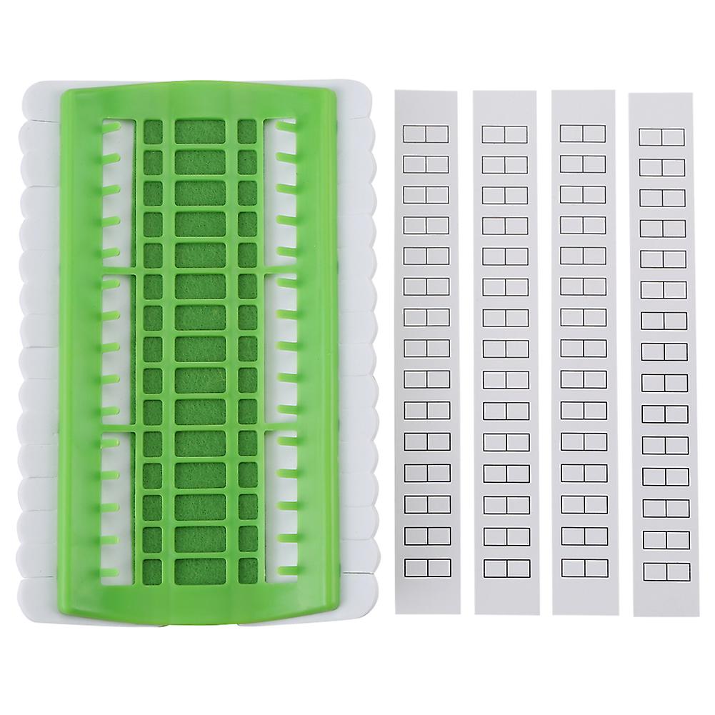 30 Position Cross Stitch Needles Holder Embroidery Floss Thread Organizer Sewing Tools Green