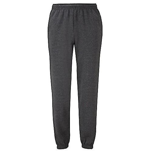 Fruit of the Loom Unisex Adult Classic Heather Elasticated Hem Jogging Bottoms