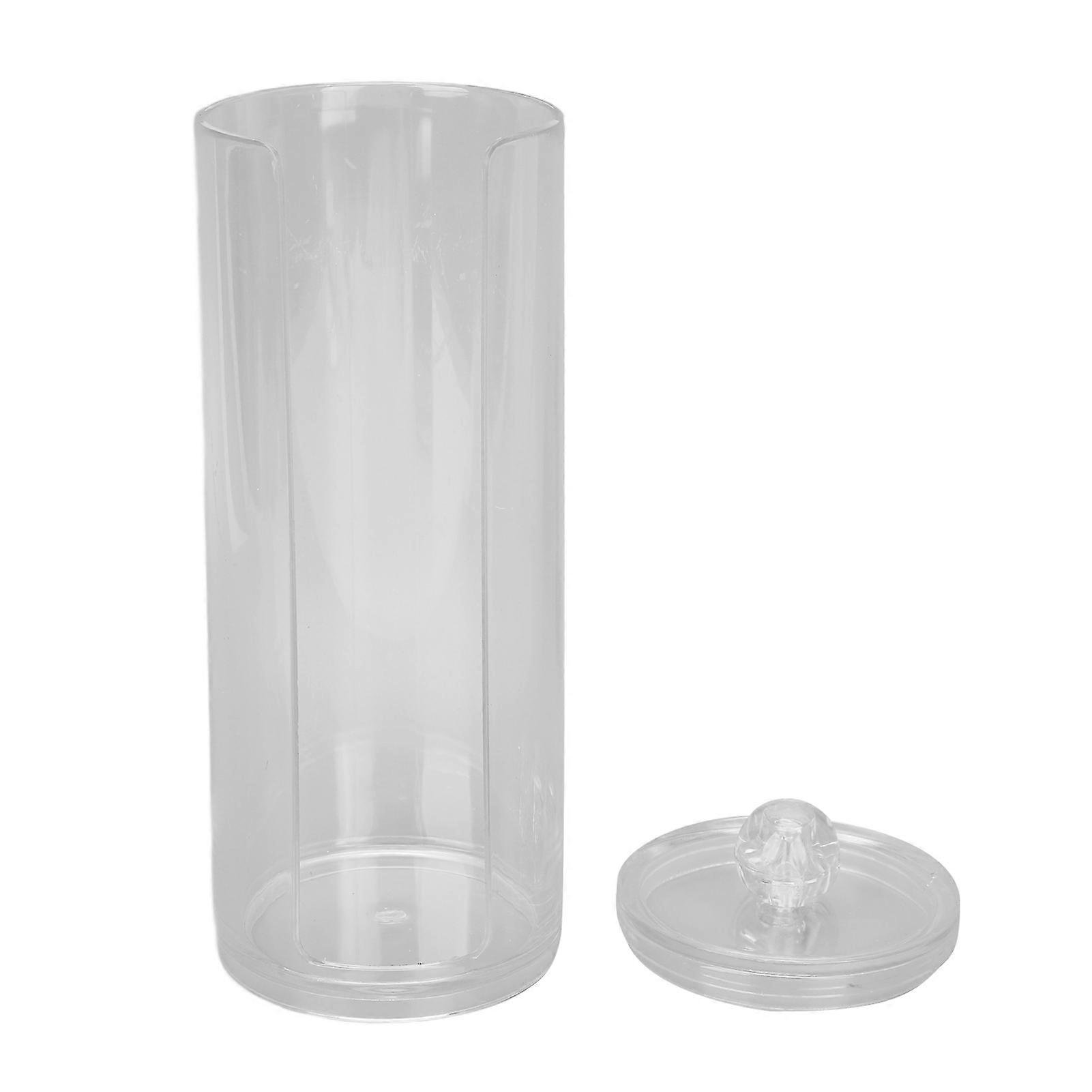 Wattepad Spender Behälter Transparentes Wattepad Organizer Make-up Baumwolle Runder Halter