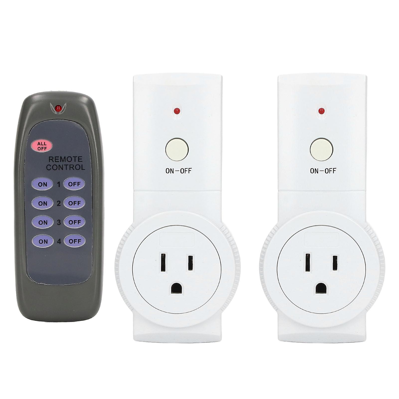 Remote Control Outlet Power Socket Receptacle US Plug 120V for Light Conditioner