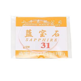 Sapphire Glass Watch Repair Lens 1.5mm Thickness Glass Watch Maintenance Lens for Home 31mm/1.22in