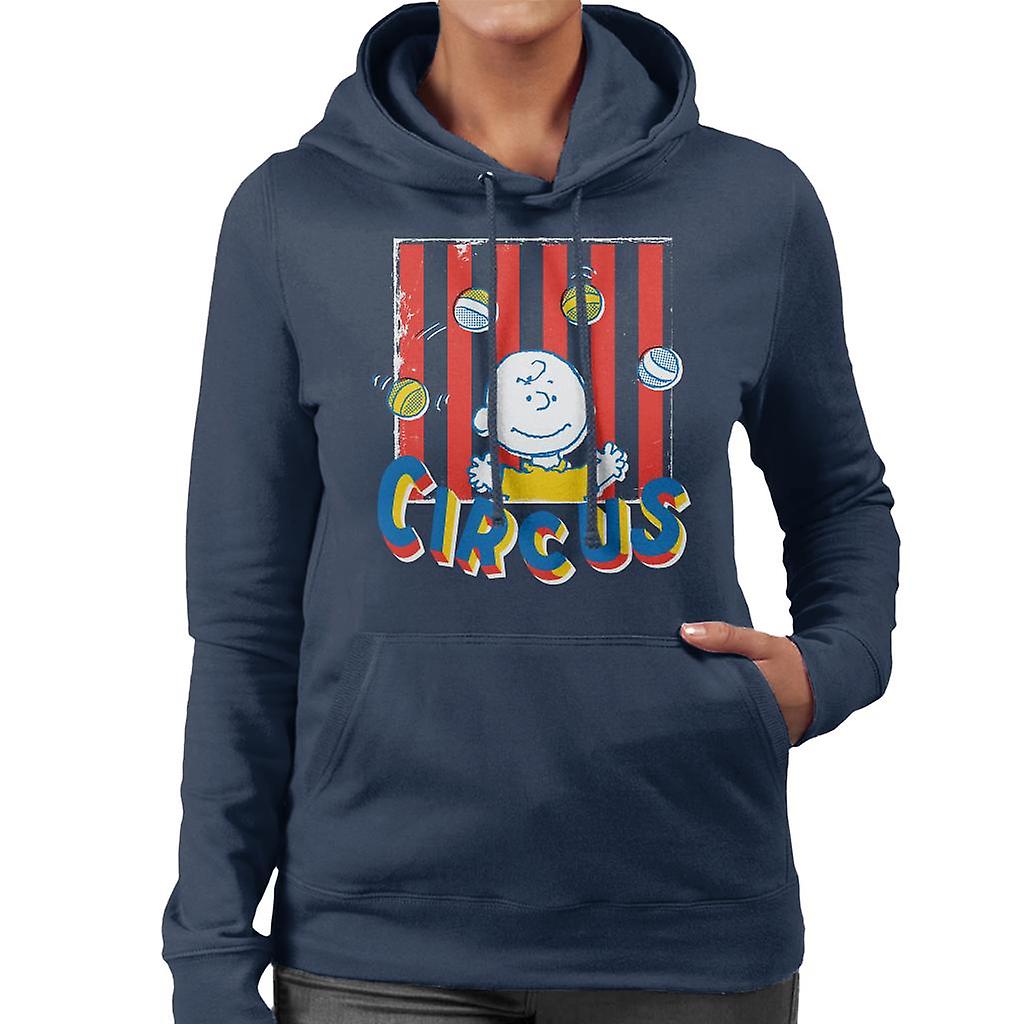 Peanuts Circus Juggling Charlie Brown Women's Hooded Sweatshirt