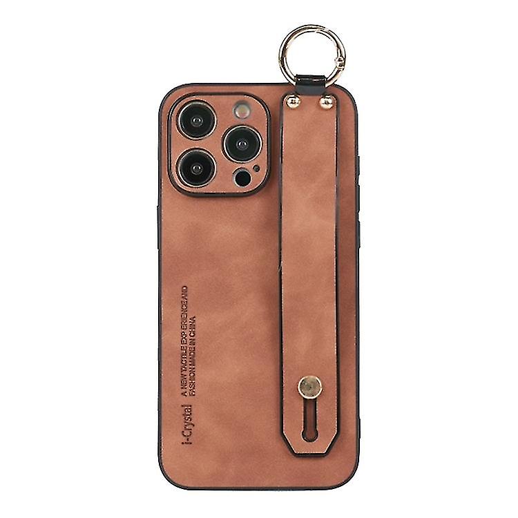 Lambskin Wristband Phone Case For iPhone 14 Pro