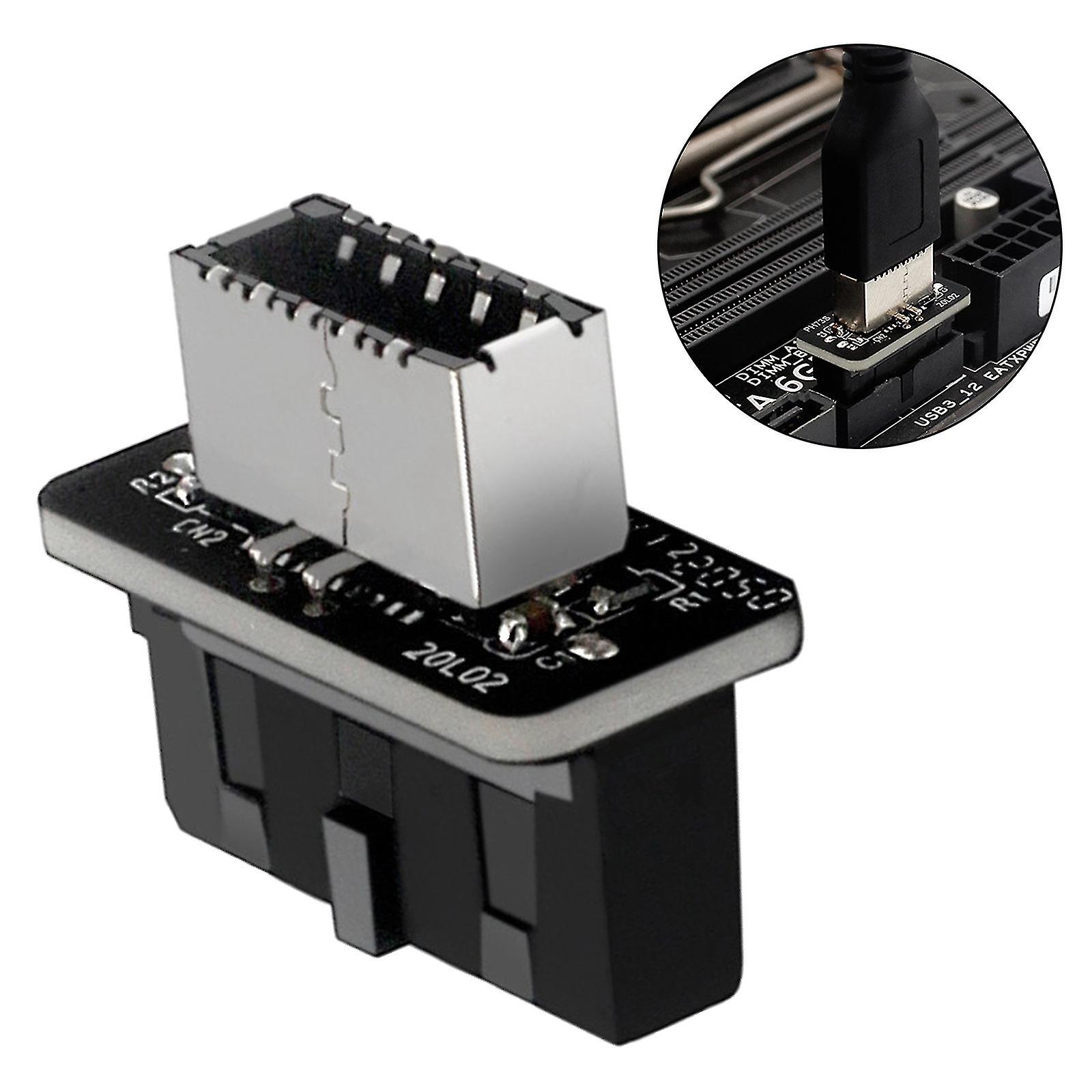 USB 3.0 intern header til usb 3.1 / 3.2 Type C Front Type E adapteromformer A-dwdz