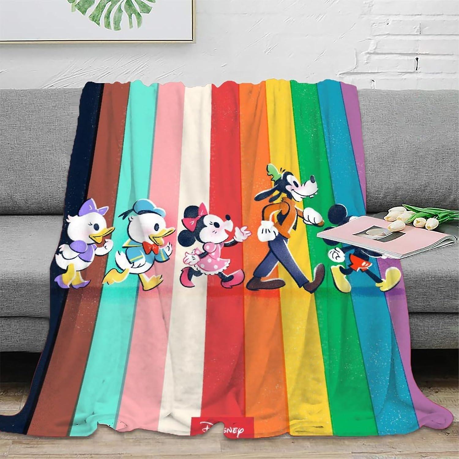 SHAARI Mickey Mouse Throw Blankets for Couch,Sofa,Settees And Chairs,Cartoon Mouse Flannel Blanket,Super Soft Throws,Warm,Cozy,Plush And Fluffy Plush 