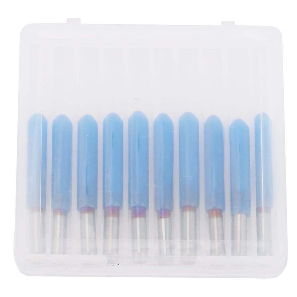 Tungsten Steel CNC Router Cutter Bit Blue Plating for Wood Engraving Bit Set