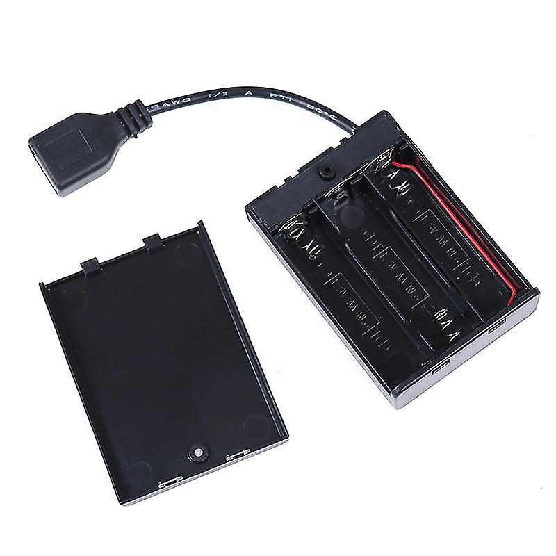 3*aa Battery Box With Usb Port For Building Block Led Light Kit With Switch Hfmqv
