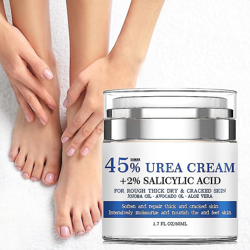 45% Urea Foot Cream, Moisturizing Cracked Heel Repair Cream for Feet Hand, Callus Remover for Cracked Heels and Dry Rough Skin