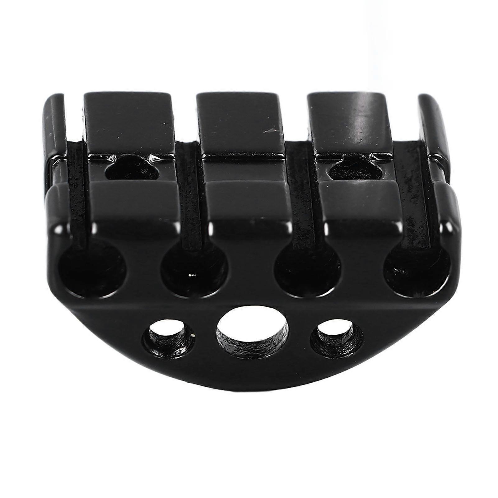 Headless Bass String Lock Metal Portable Bass String Locking Nut for Performance Show 39mm Black 
