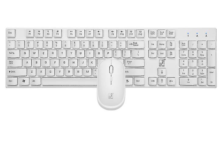 White 2.4g Wireless Keyboard And Mouse Set,10m Wireless Transmission Az11270