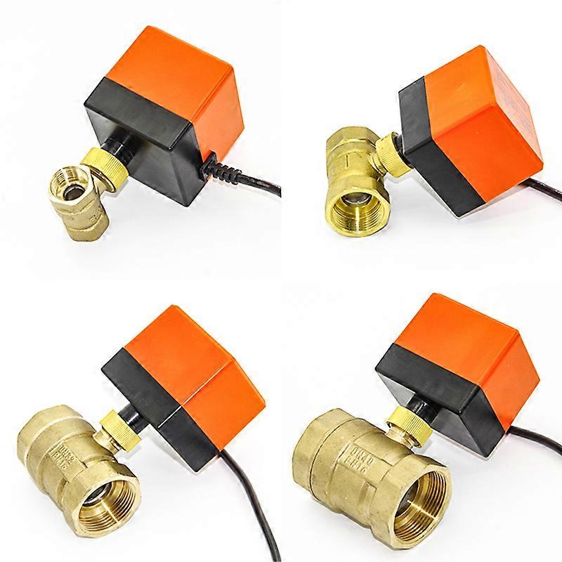 1/2 3/4 1 1-1/4" 1-1/2" 2 inch Motorized Ball Valve Actuator Three Wire Two Control DC24V DC12V Electric Ball Valve Motor2"