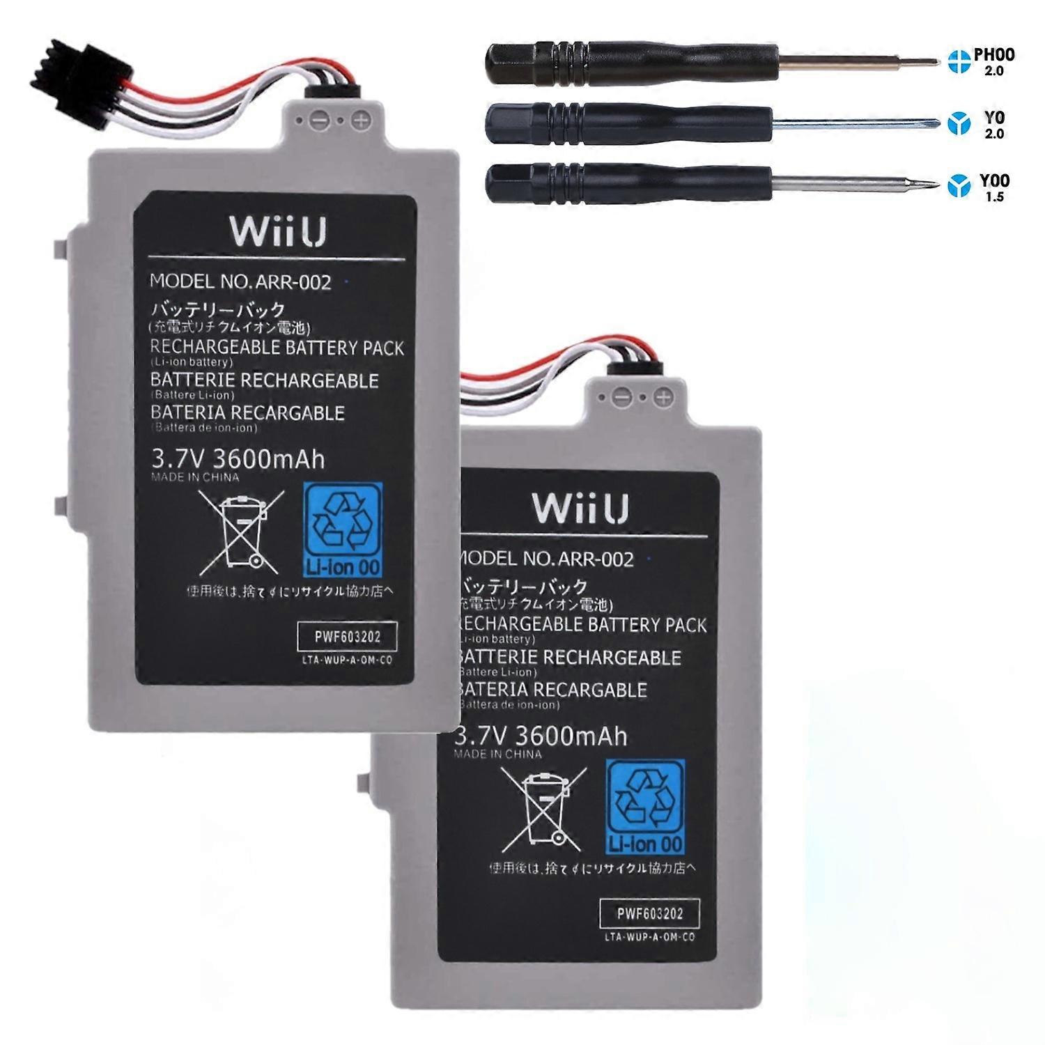 Arr 002 3600mah Rechargeable Battery For Nintendo Wii U Wireless Controller